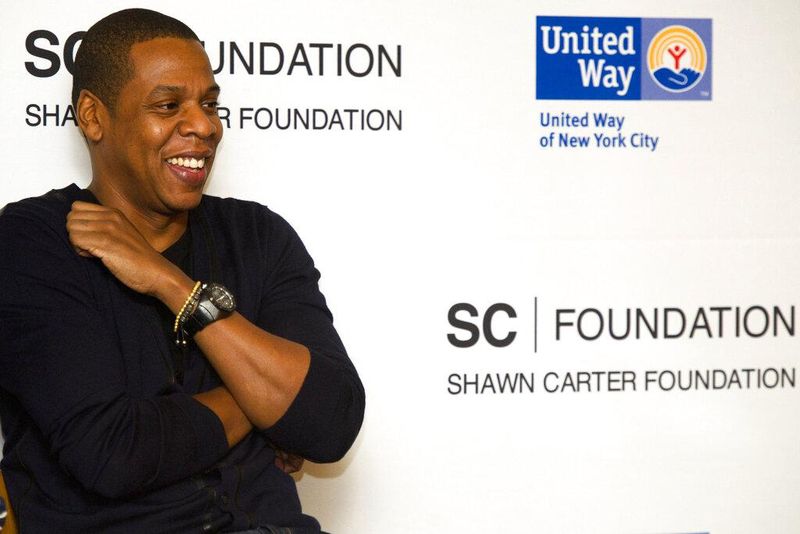 Jay-Z at benefit concert