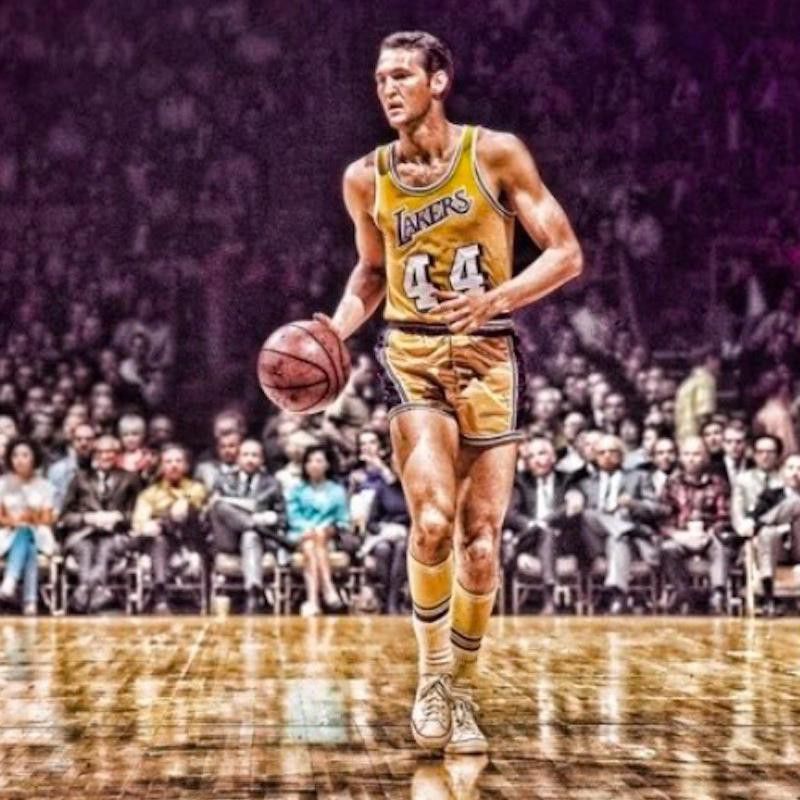 Jerry West in action