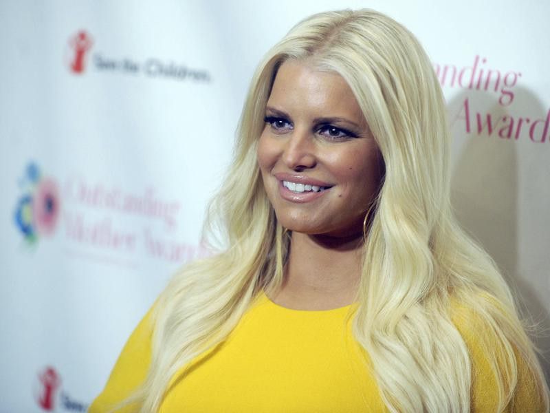 Jessica Simpson at a photo call