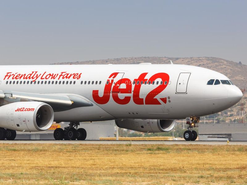 Jet2 Airbus A330 airplane Alicante airport