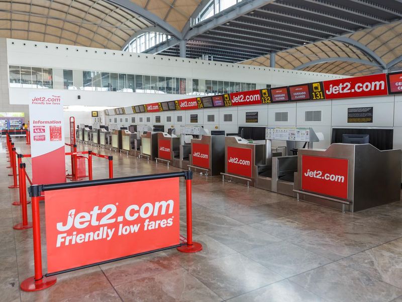 Jet2 Check-in counter Alicante airport