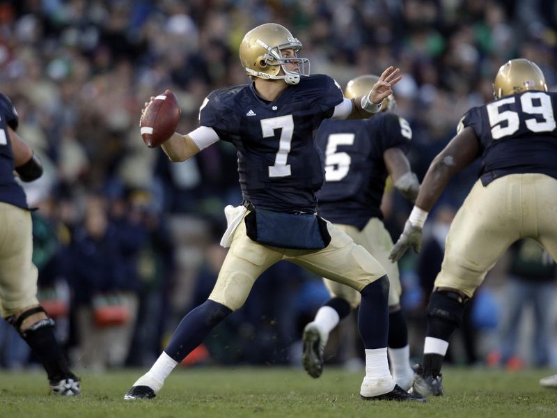 Jimmy Clausen in action