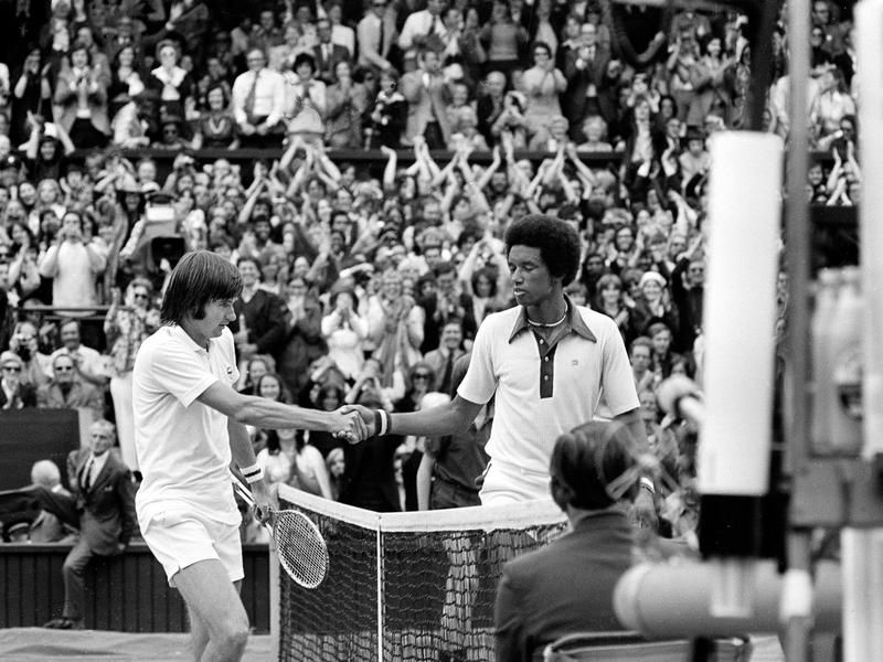 Jimmy Connors and Arthur Ashe