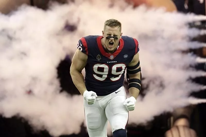 J.J. Watt is a three-time NFL defensive player of the year.