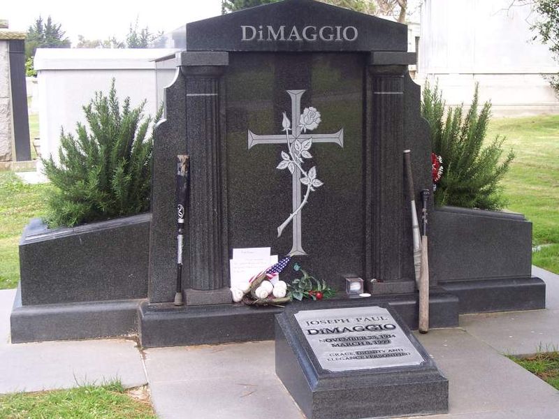 Joe DiMaggio's grave site