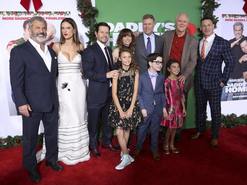John Cena and cast at Los Angeles premiere of "Daddy's Home"