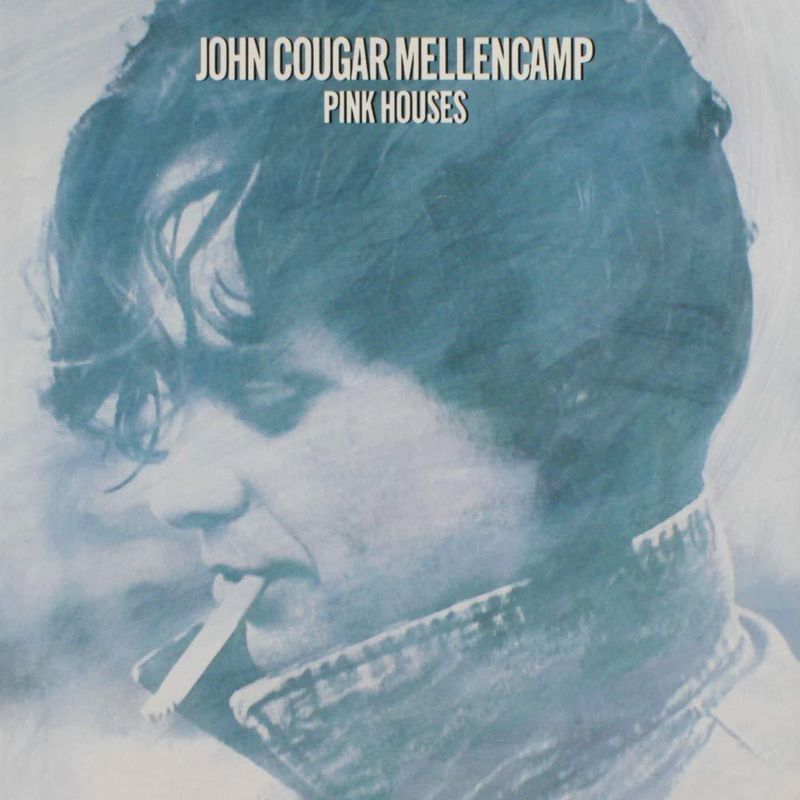 John Cougar Mellencamp's Pink Houses single cover