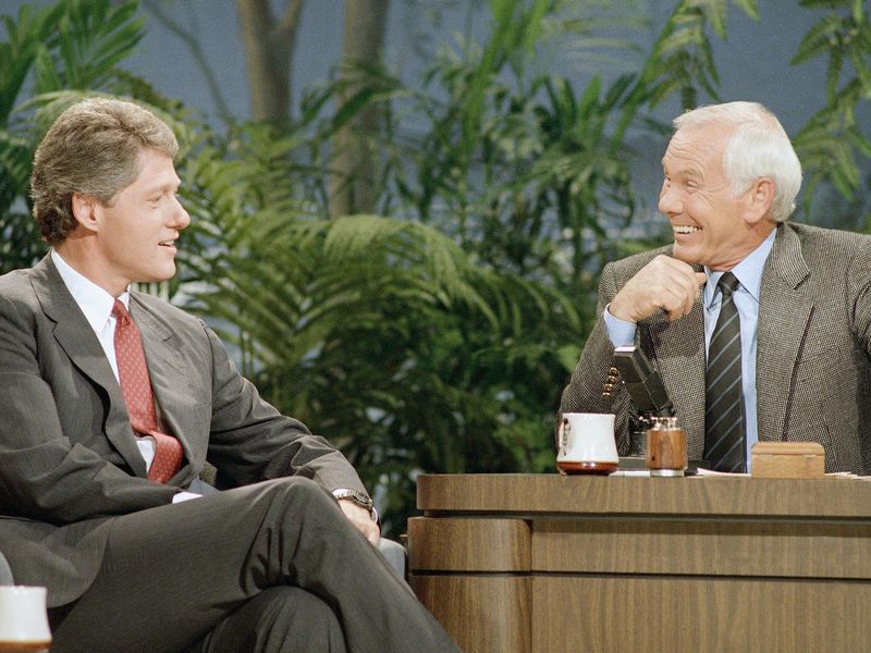 Johnny Carson interview Bill Clinton