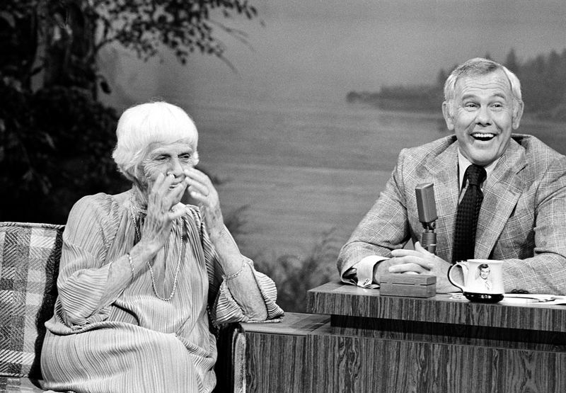 Johnny Carson with Lillian Carter