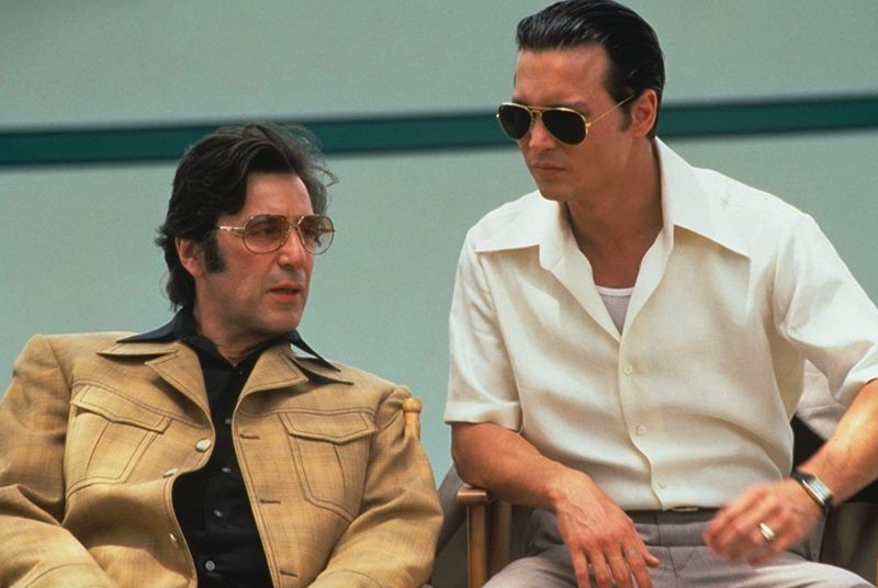 Johnny Depp and Al Pacino in Donnie Brasco
