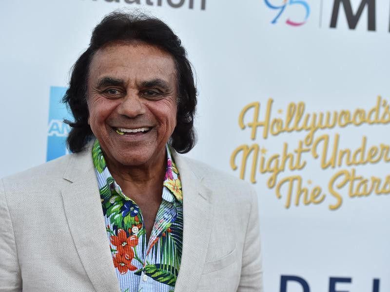 Johnny Mathis on the red carpet