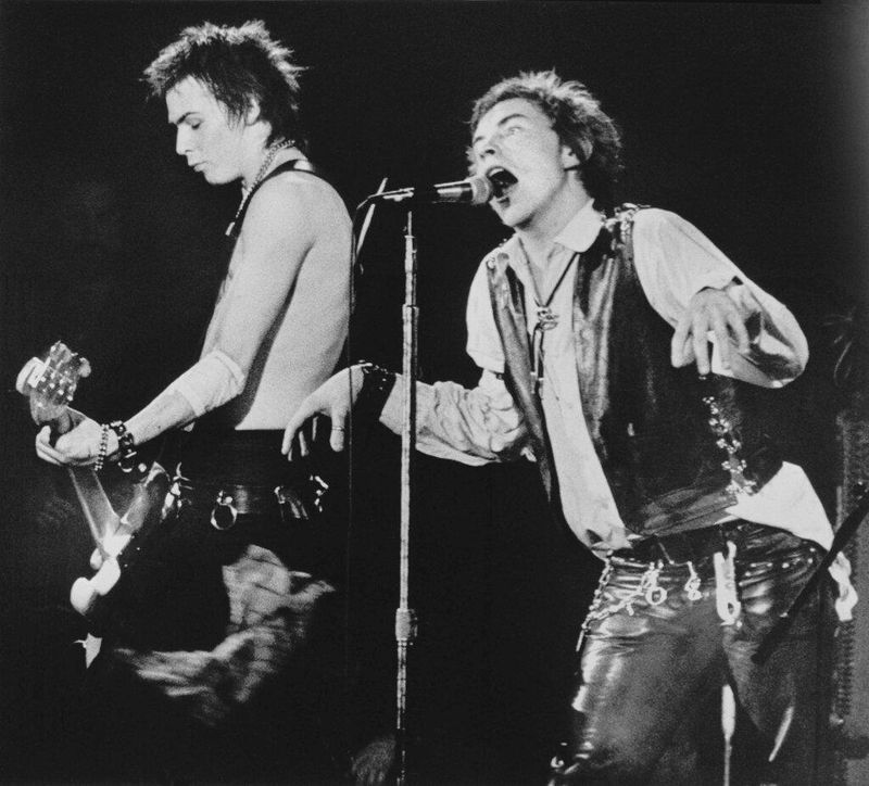 Johnny Rotten and Sid Vicious