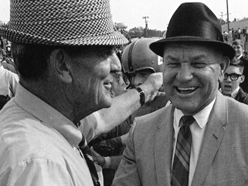 Johnny Vaught and Bear Bryant