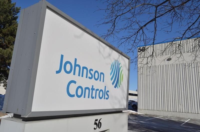 Johnson Controls sign