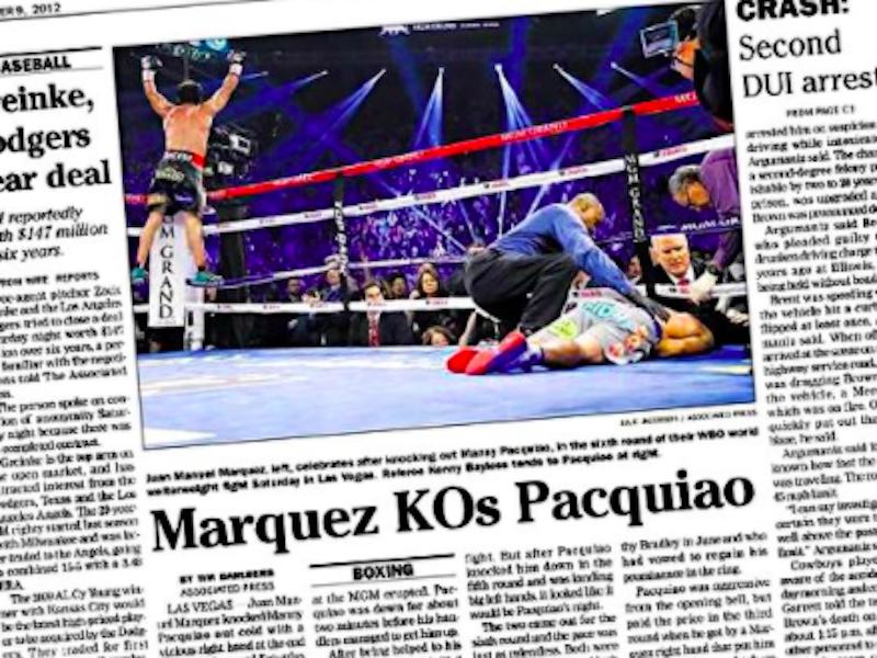 Juan Manuel Marquez knocks out Manny Pacquiao
