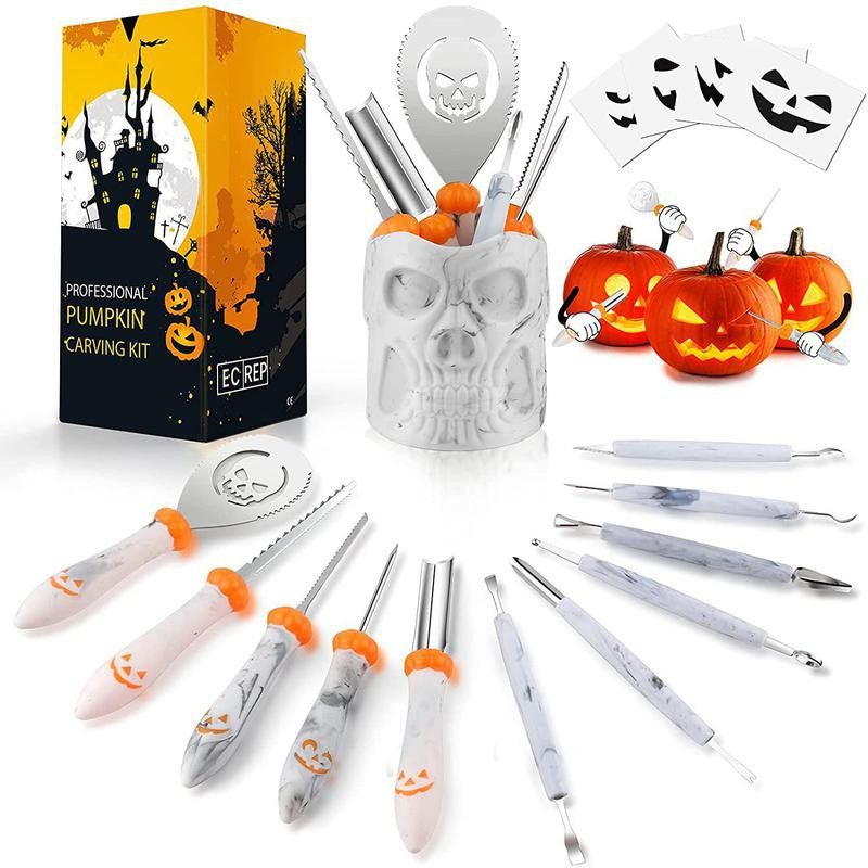 JuguHoovi 11-Piece Pumpkin Carving Kit