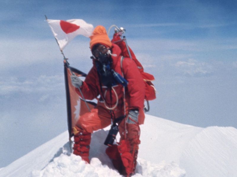 Junko Tabei on Mount Everest