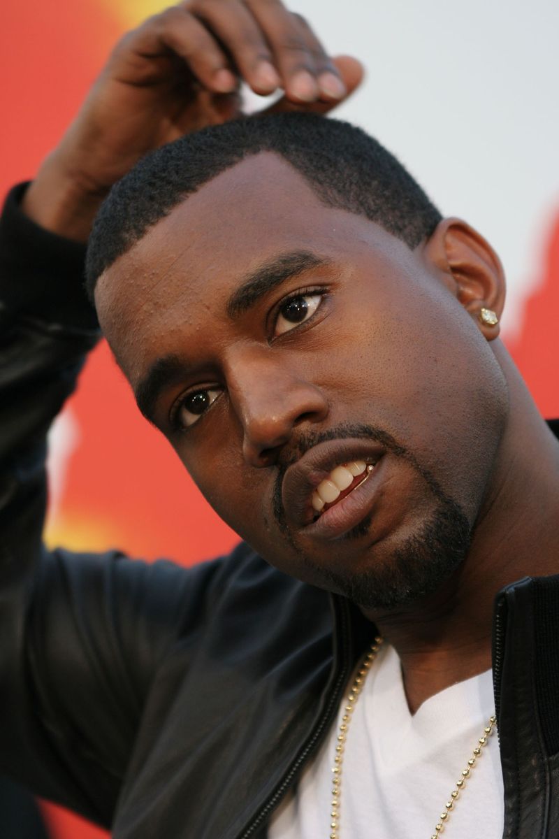 Kanye West looking pensive