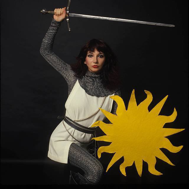 Kate Bush with sword