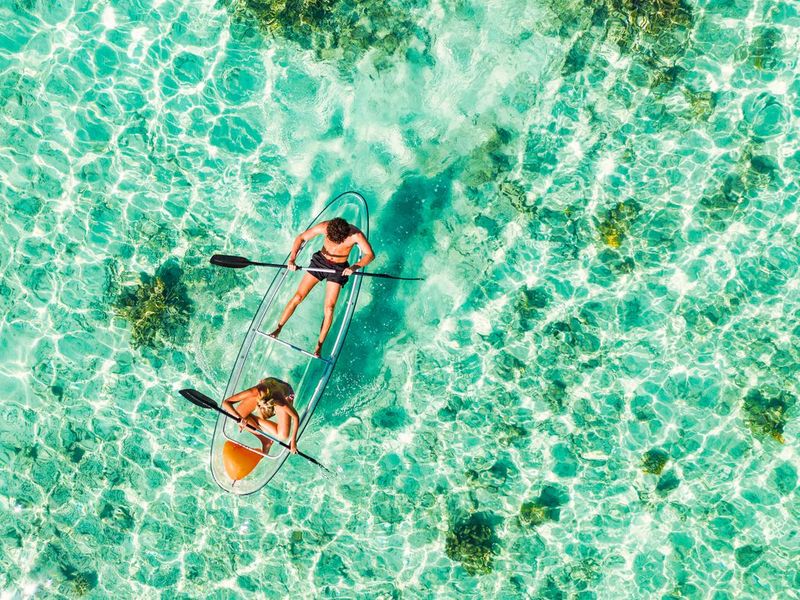 Kayaking in Maldives