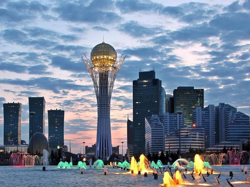 Kazakhstan at night