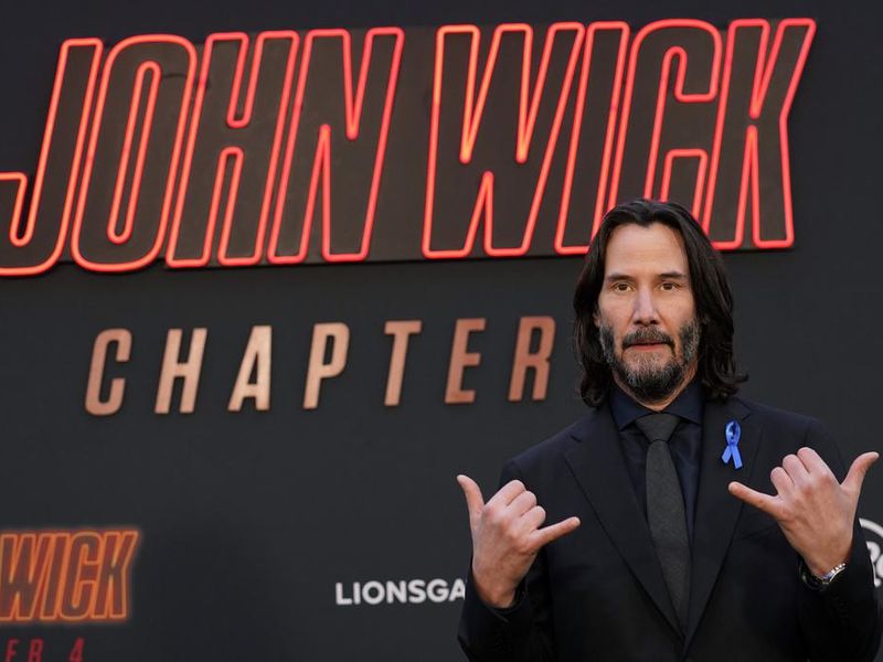 Keanu Reeves promoting John Wick