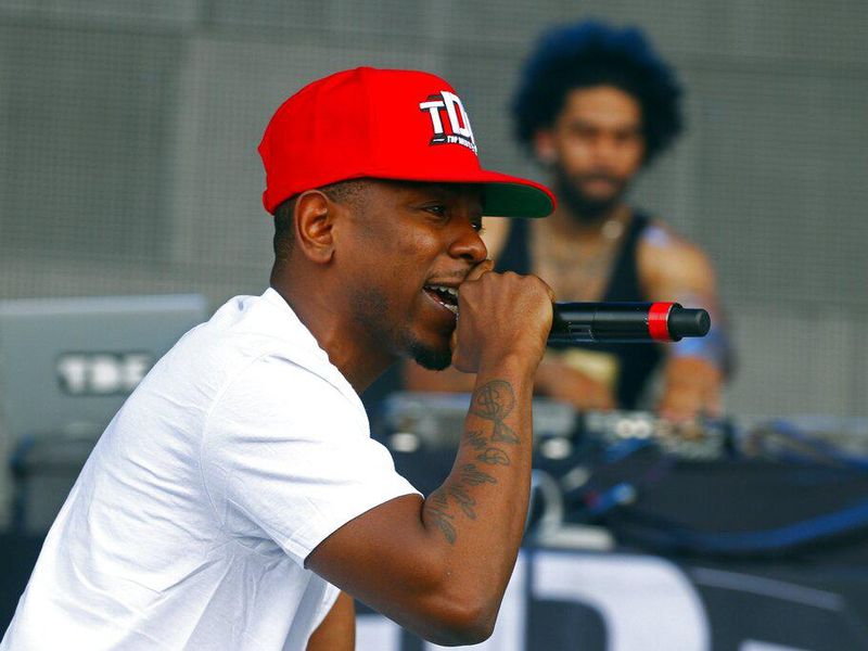 Kendrick Lamar performs at Bonnaroo in 2013