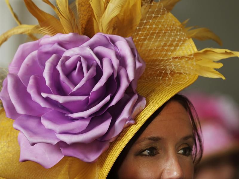 Kentucky Derby flower hat