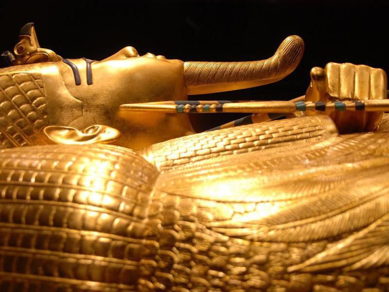King Tut's golden tomb in Egypt