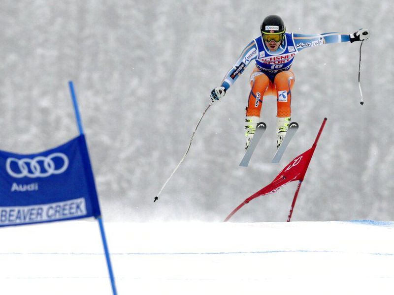 Kjetil Jansrud in a ski race
