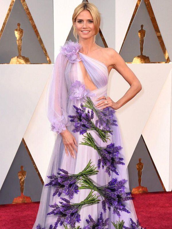 Klums lavender dress