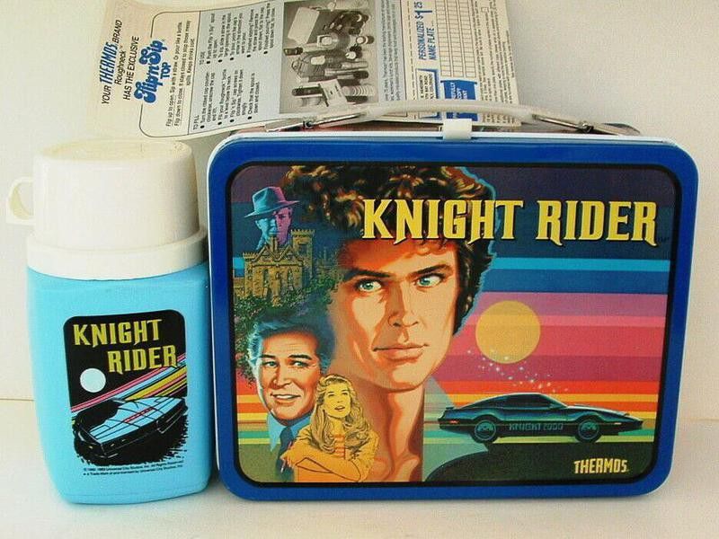 Knight Rider thermos and lunch box