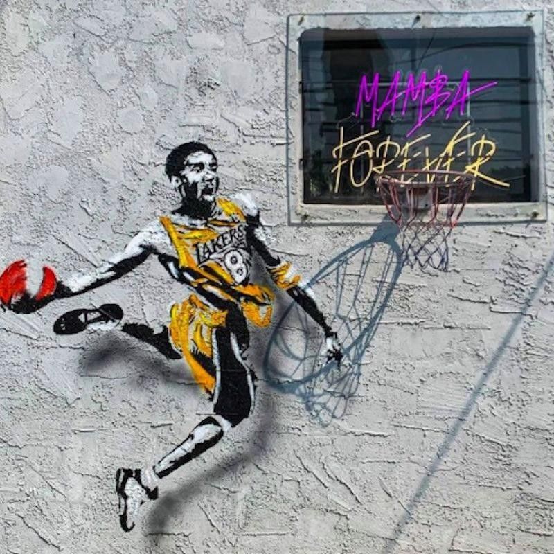 Kobe Bryant mural in Burbank