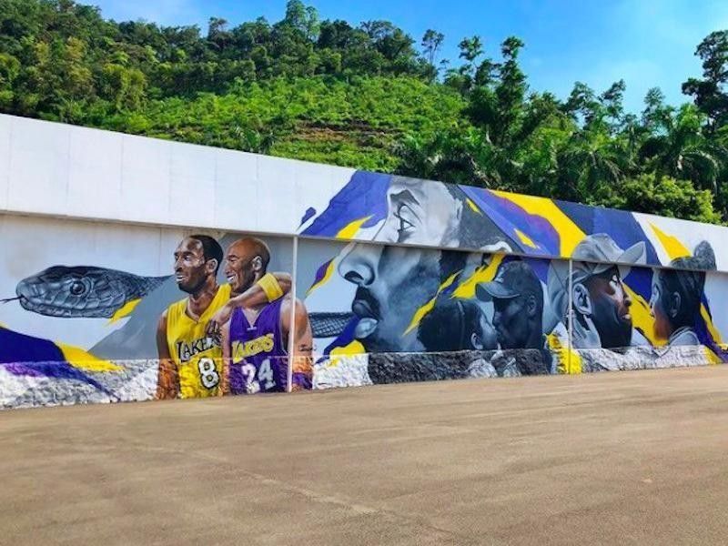Kobe Bryant mural in China