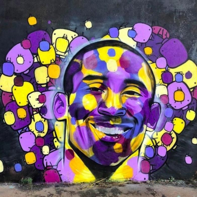 Kobe Bryant mural in France