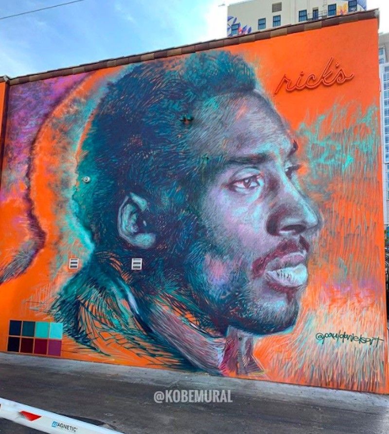 Kobe mural in Los Angeles