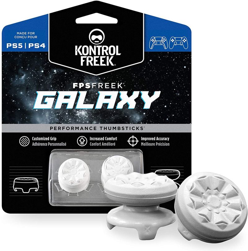 KontrolFreek FPS Freek Galaxy White for Playstation 4 (PS4) and Playstation 5 (PS5)