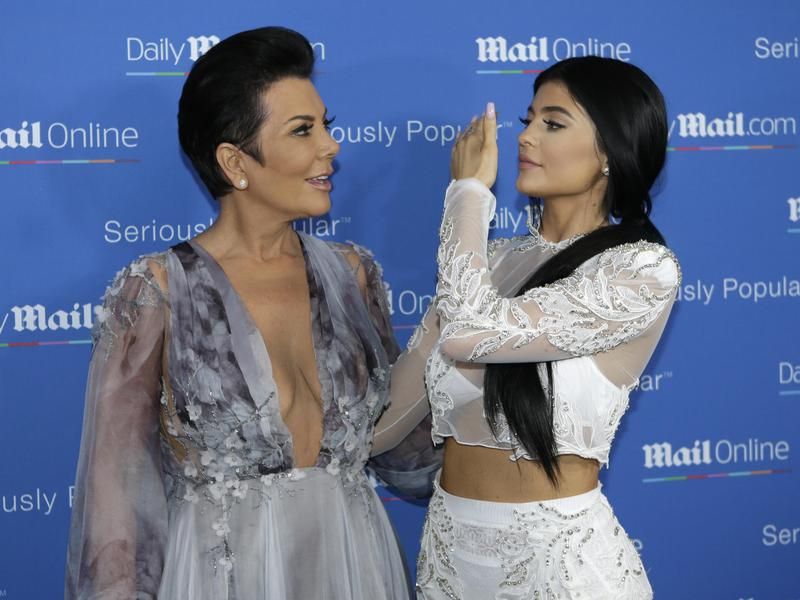 Kris and Kylie Jenner at Cannes, 2015