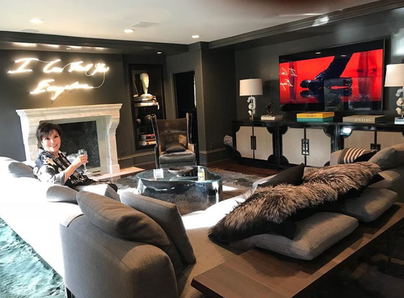 Kris Jenner's living room
