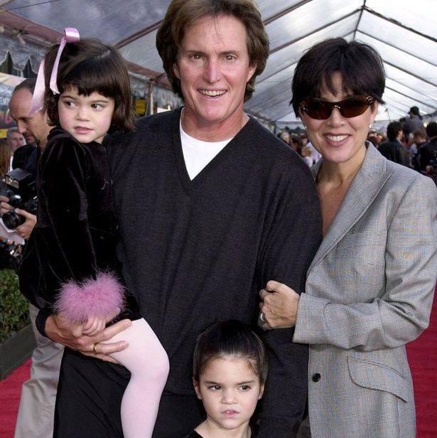 Kris with Bruce Jenner, Kendall and Kylie