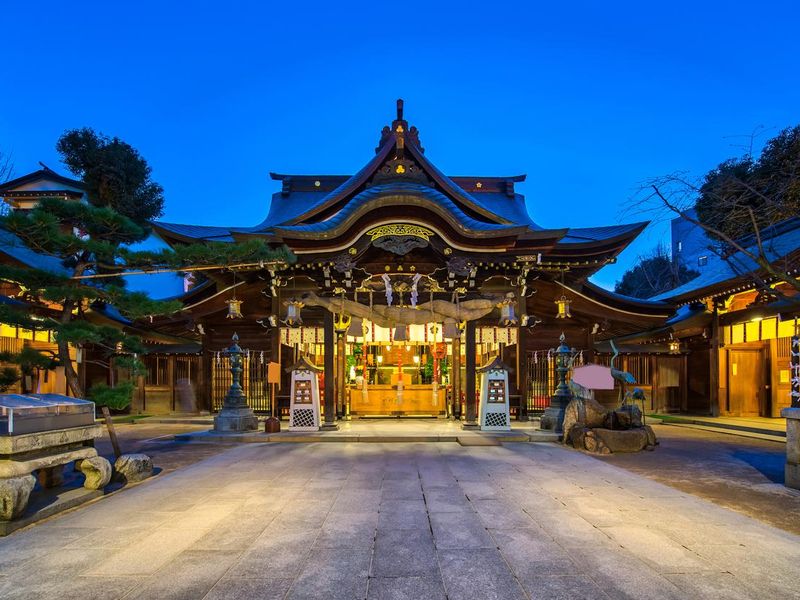 Kushida Shrine in Hakata, Fukuoka, Japan