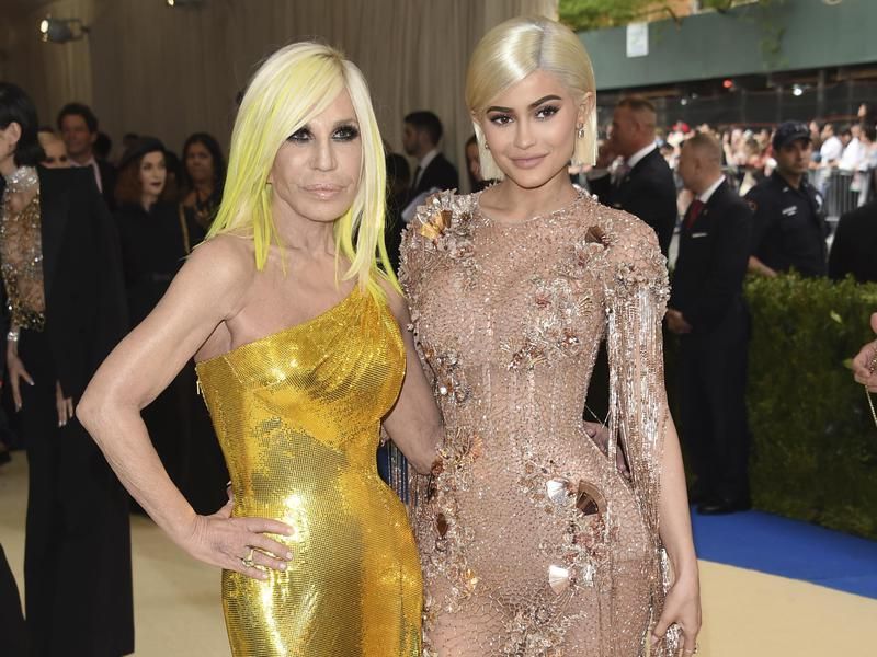 Kylie Jenner and Donatella Versace