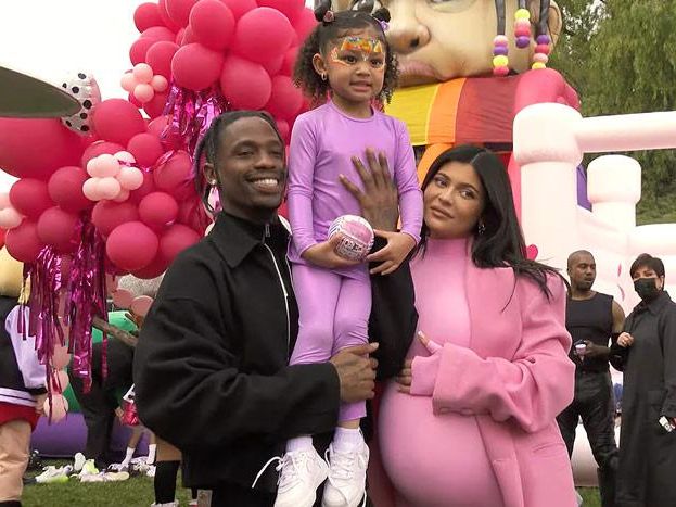 Kylie, Travis and Stormi