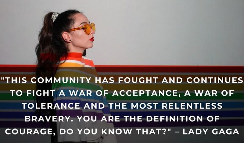 Lady Gaga pride month quote