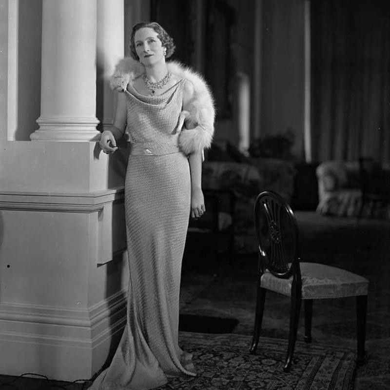 Lady Galway in a Bias Cut Gown from the 1930s