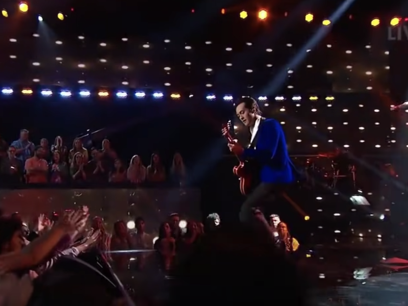 Laine Hardy performing Johnny B. Goode on American Idol