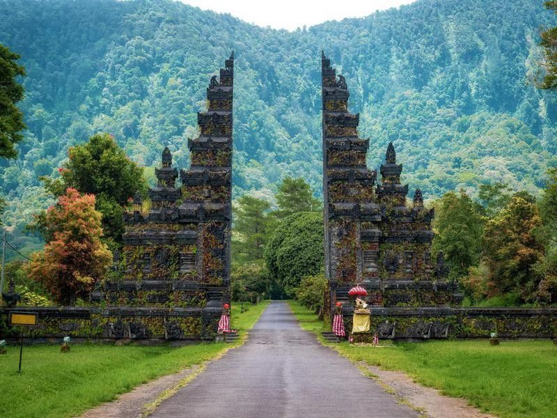 Landmark Temple Gates in Bali