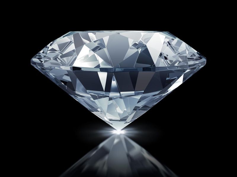 Large clear diamond