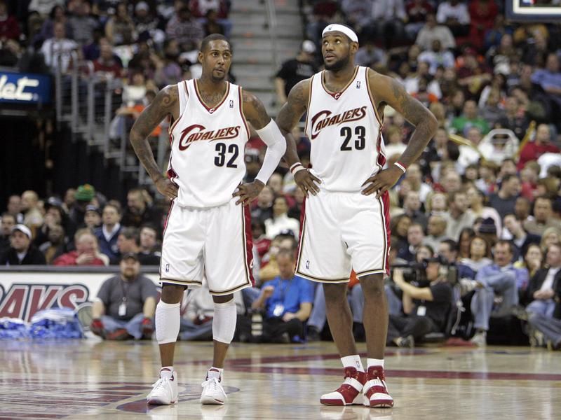 Larry Hughes and LeBron James