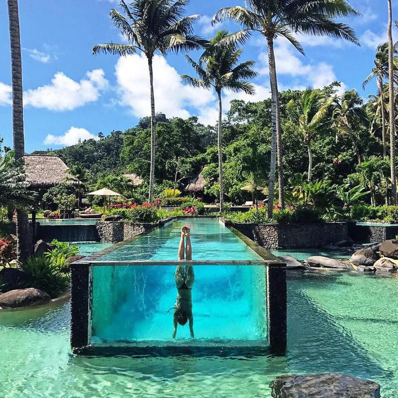 Laucala Island Resort pool in Fiji